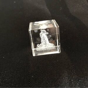 Laser Etched Tigger Cube Decor